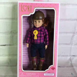 Lori Samanda Girl Riding Mini Doll 6in Equestrian